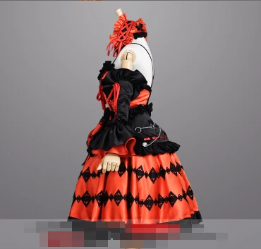 

DATE A LIVE Tokisaki Kurumi Matte Satin Dress cosplay Costume