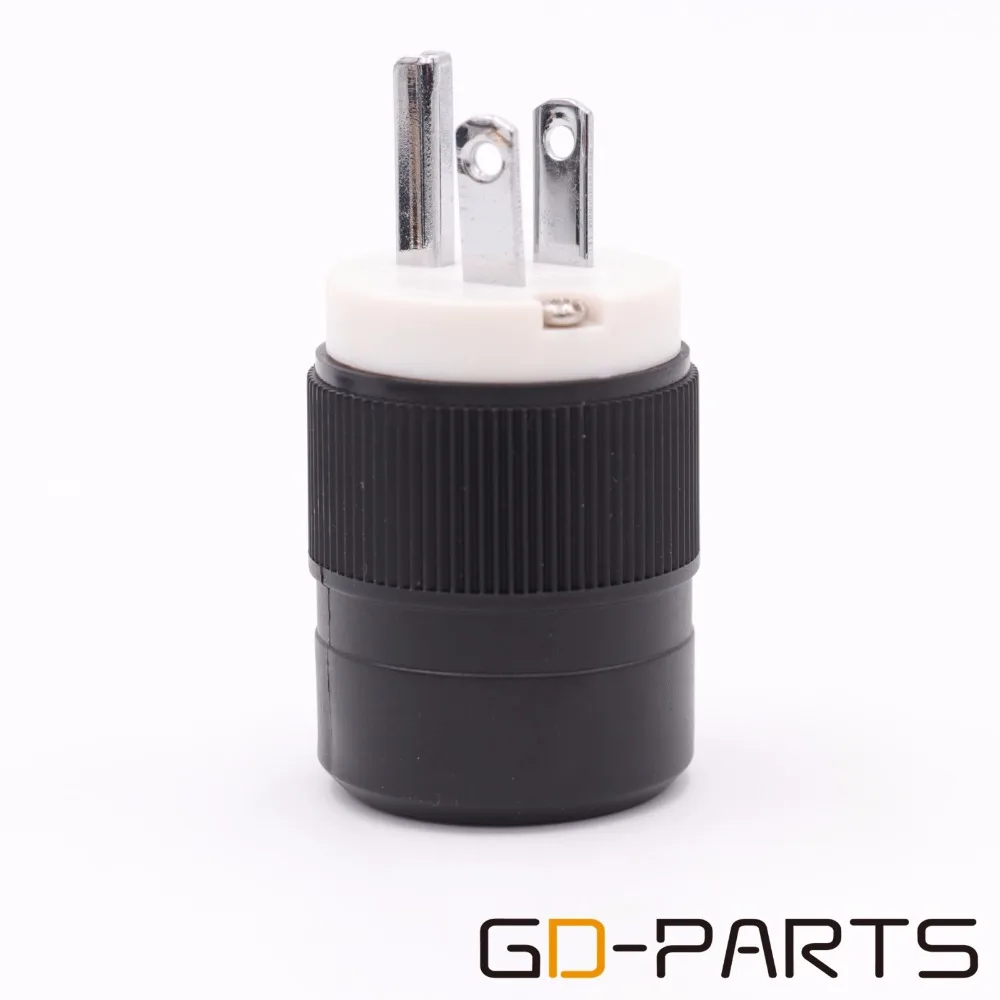 Хромированный Позолоченный разъем питания IEC 320 стандарт США штепсельная вилка