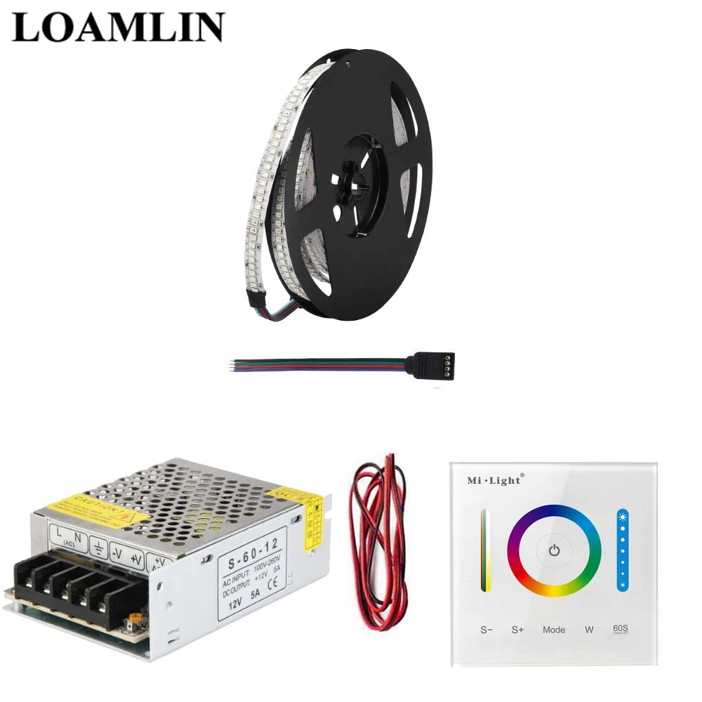5 м 10 15 20 RGB Светодиодная лента 234 светодиодов/м 2835SMD с Milight 2 4G P3 светодиодный