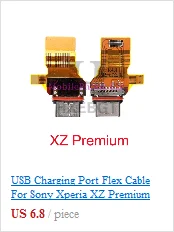 Usb зарядный порт гибкий кабель для Sony Xperia XA F3111, F3113, F3115 USB зарядное устройство Соединительная плата запчасти с вибрацией