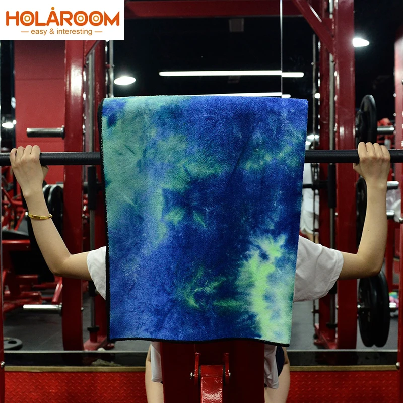 

Large Bath Towels 100% Polyester Towel Microfiber Plain Dyed Design Sports sweat-absorbent towel For Home/Gym 4 Color Available