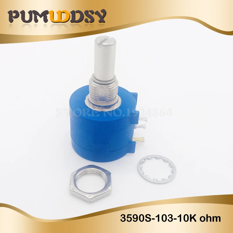 1 шт. 3590S-2-103L 3590S 10K Ом 103 3590S-2-103 3590S-103 прецизионный многооборотный потенциометр 10 колец регулируемый резистор