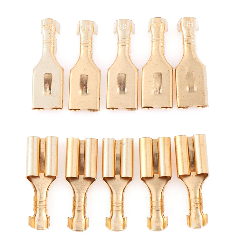 100 шт латунный гнездовой разъем кабельные наконечники Кабельная вилка 7 8