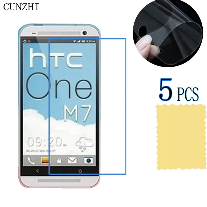 5 шт. Защитная пленка для HTC One M7 802T 802D 802W 801E | Мобильные телефоны и аксессуары
