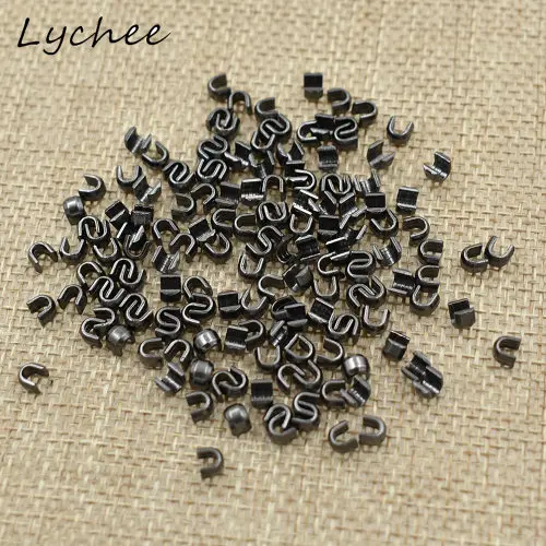 2 Lychee 150 шт. 5# высокое качество u-образная металлическая молния фиксатор Сделай Сам швейная одежда для рукоделия штаны на молнии аксессуары - Цвет: 2