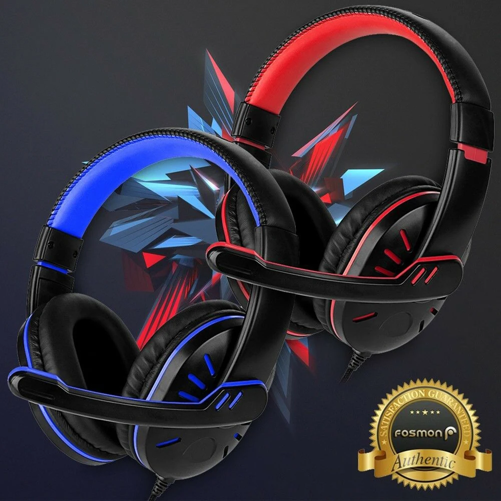 Проводная игровая гарнитура 3 5 мм стереозвук Hi-Fi музыкальные наушники для PS4 Xbox