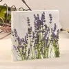 as picture Новые салфетки для стола, бумажные салфетки, декупаж, винтажный цветочный узор, фиолетовая лаванда, Свадебная вечеринка, коктейльный Декор - Цвет: as picture