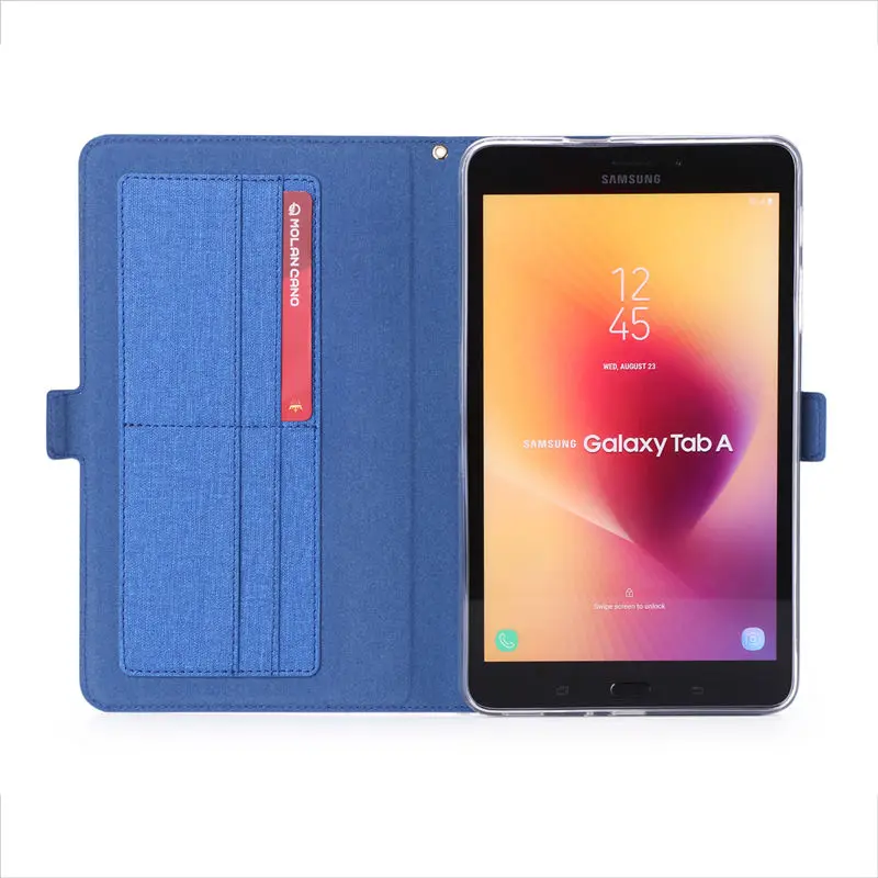 Роскошный чехол для samsung Galaxy Tab A 8,0 T380 T385 SM-T385 8,0 дюймов, умный чехол, подставка для планшета, Чехол+ пленка+ ручка