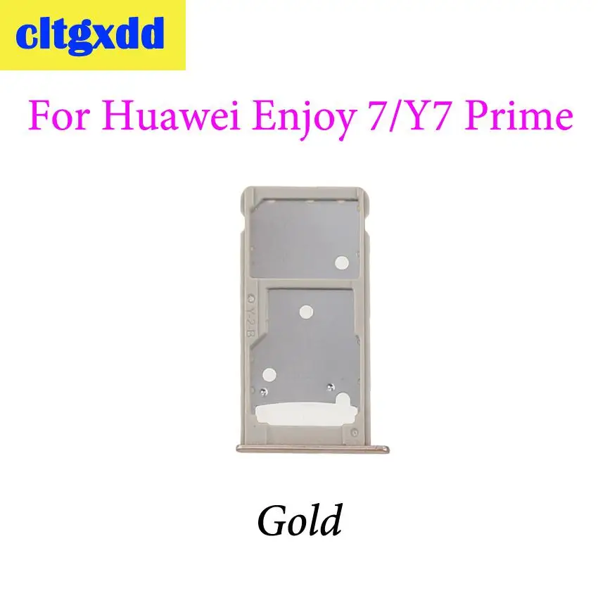 Cltgxdd новый лоток для sim карты и Сменные Запчасти лотков SIM/Micro SD Huawei Enjoy 7 Plus/Y7