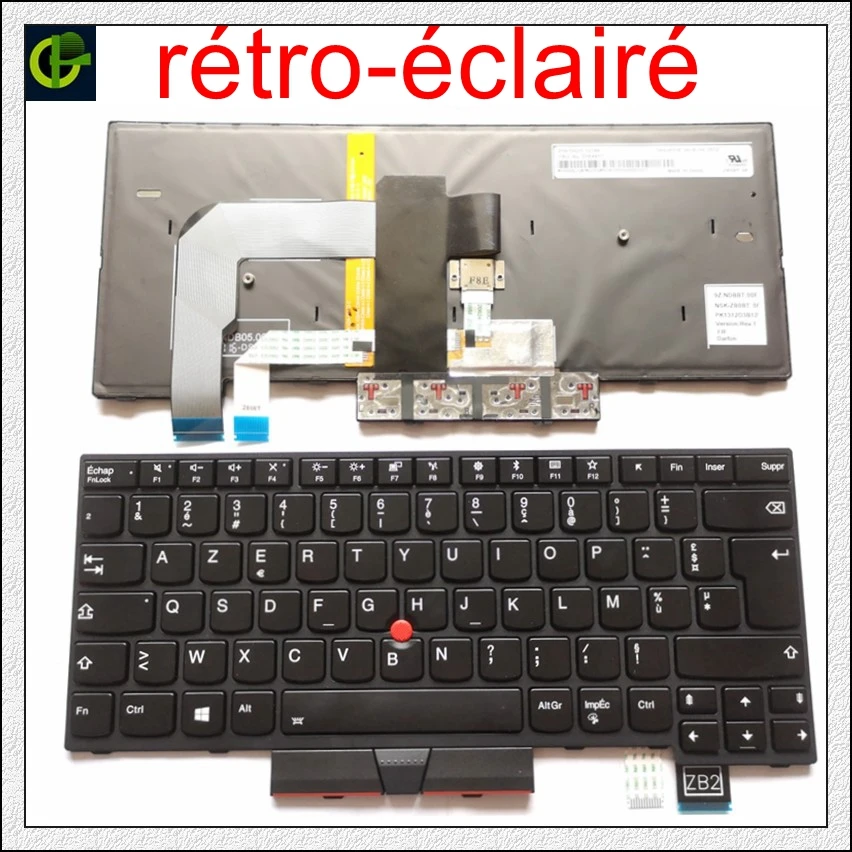 

Original New French Azerty Backlit keyboard for IBM ThinkPad T480 A485 MT 20L5 20L6 01HX310 01HX350 01HX390 FR