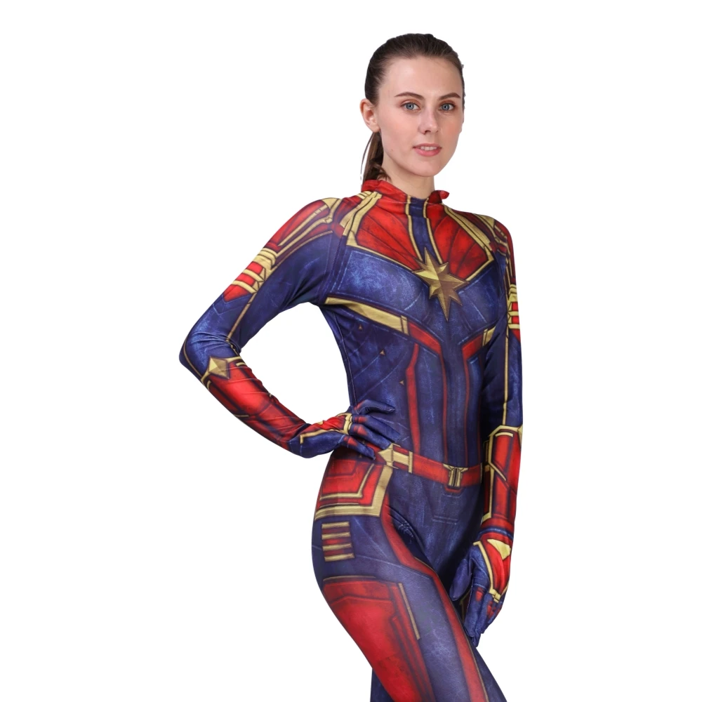 Карнавальный костюм супергероев Marvel капитана Марвел персонажей фильма |