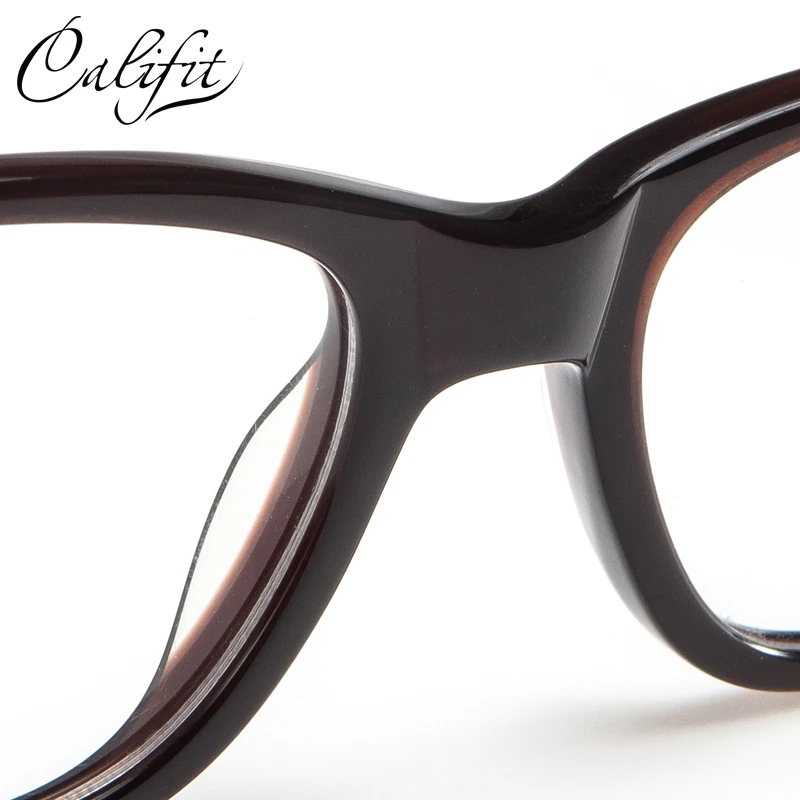 CALIFIT Винтажный дизайн очки для близорукости женские с линзами по рецепту Цветной
