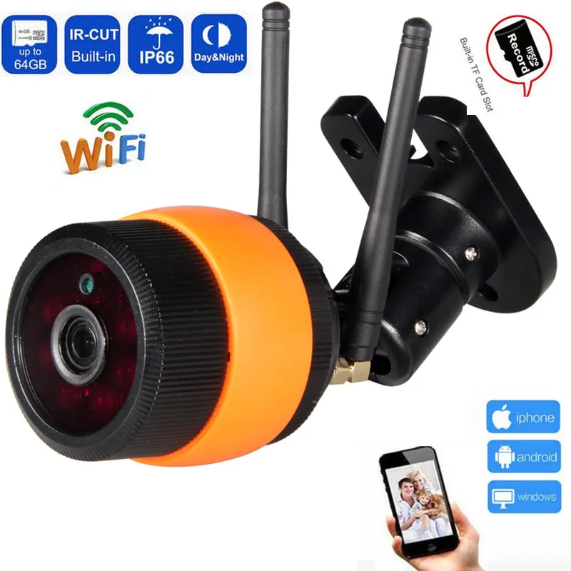 Наружная Wi Fi камера HD 1080P беспроводная наружная цилиндрическая IP
