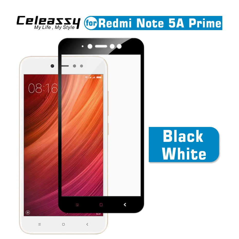 Закаленное стекло для Xiaomi Redmi Note 5A Prime 9H 2.5D 0 3 мм|Защитные стёкла и плёнки