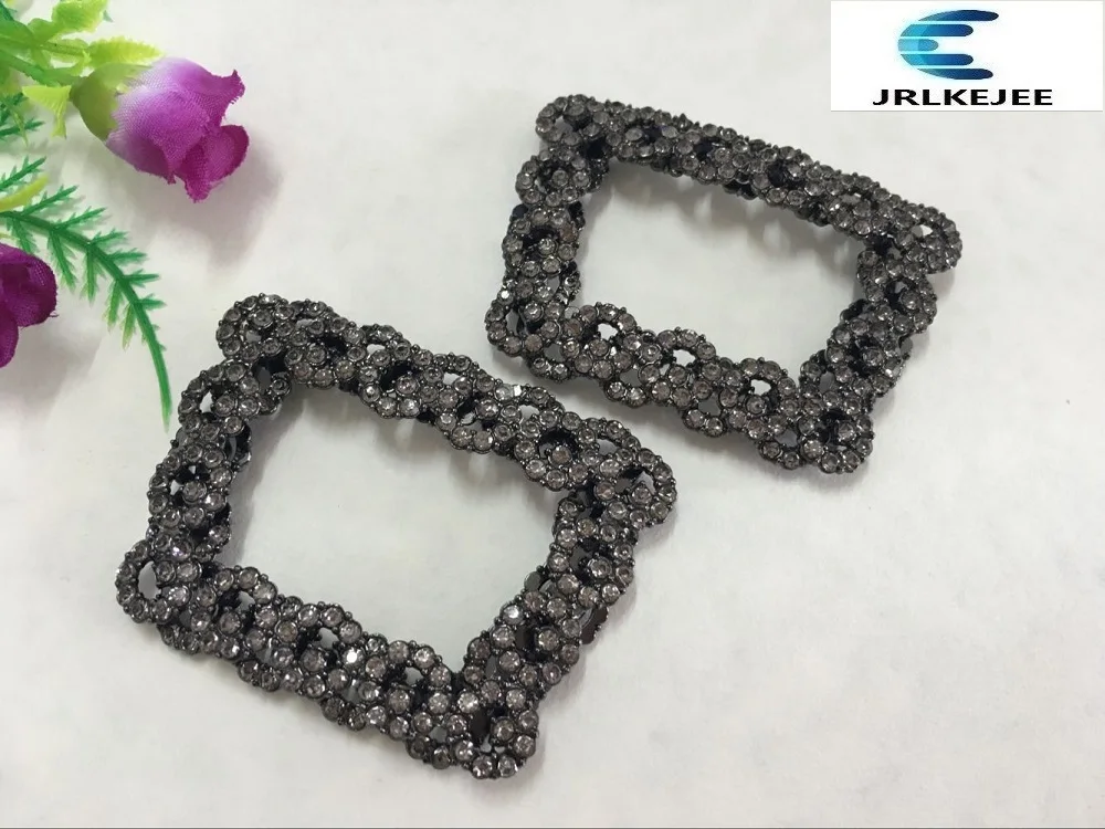 (5 пар/партия) черных масок diamond блестящие шпильки обувь с цветочным принтом