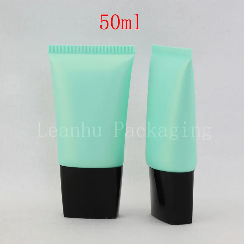 Empty Pearly Green BB Cream Tube For Cosmetics Packaging,Lotion Cream Plastic Bottles Skin Care Cream Containers Tube