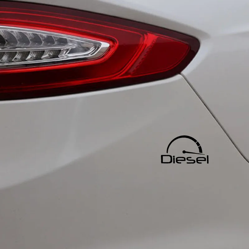 YJZT 12 7 см * 6 Автомобильная Наклейка Виниловая наклейка Turbo Diesel черный/серебристый