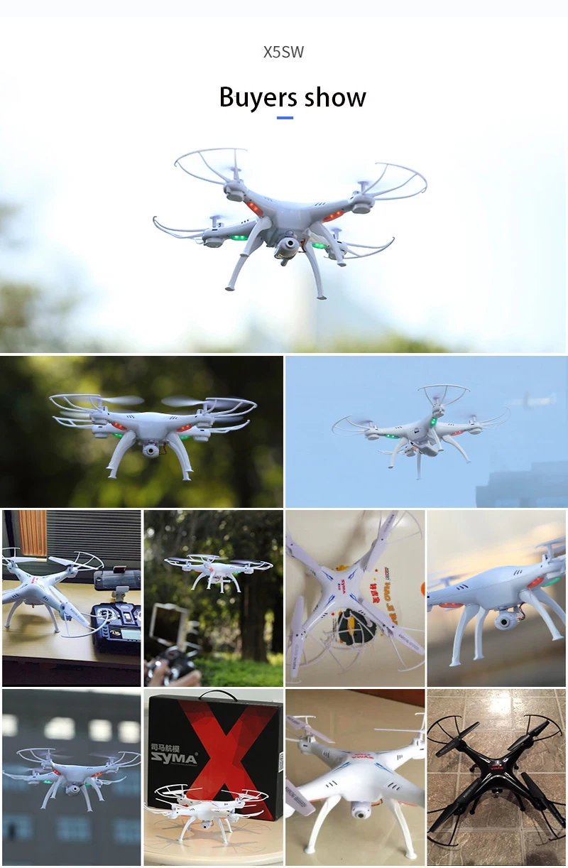 SYMA X5SW четырехканальный пульт дистанционного управления Дрон передача в реальном времени оснащен 640P камерой пульт дистанционного управления Самолет