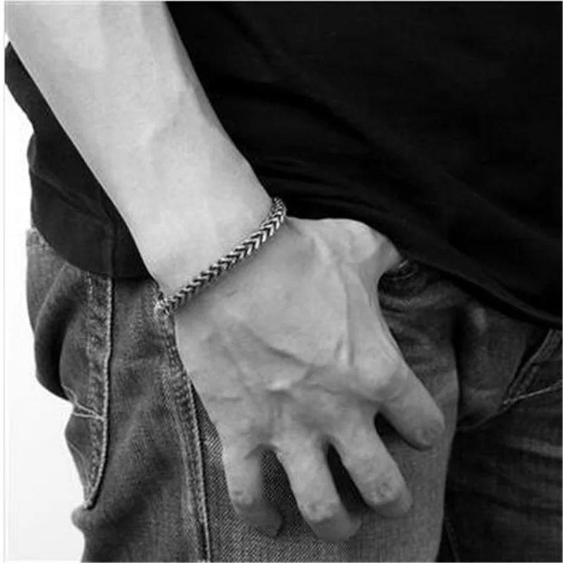 Красивый браслет в западном стиле благородное серебро 925 пробы мужские свадебные