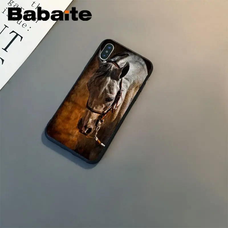 A9 Babaite The Great beauty horse Smart Cover черный мягкий чехол для телефона iPhone 8 7 6 6S Plus 5 5S SE XR X XS MAX Coque Shell - Цвет: A9
