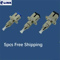 5pcs sc fc fiber optic fm hybrid connector female to male optical fibre coupler sm mm ftth adapter for vfl use free shipping