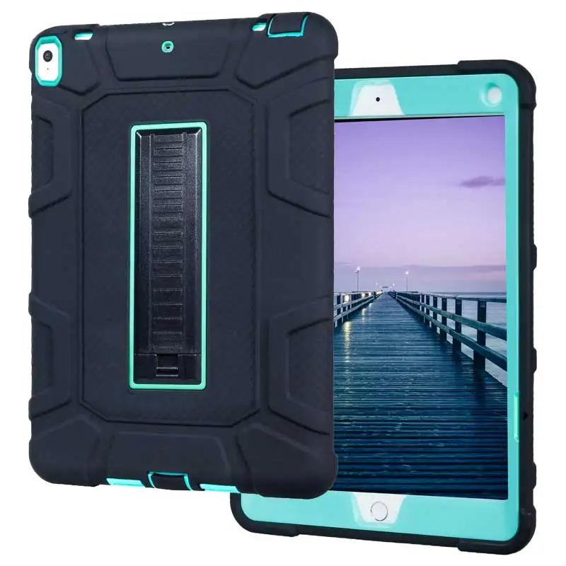 

For New iPad Pro 10.5" 2019 Kids Safe Silicon Protective Back Case Shockproof Stand Back Cover Bags Case for iPad Pro 10.5 inch