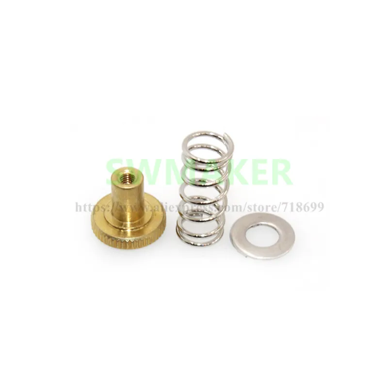 

SWMAKER UM2 Ultimaker2 heated bed adjustment spring+ hand twist knurled screw + gasket 3D printer accessories