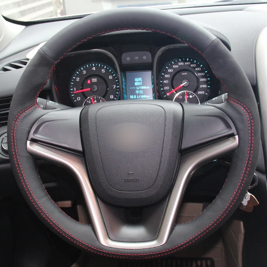 Черная натуральная кожа черная замша искусственная для Chevrolet Malibu 2011 2014 вольт 2015|car