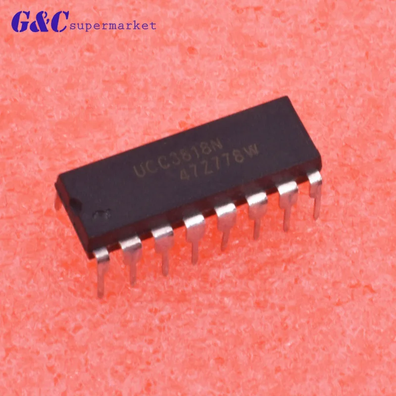 1/5 шт UCC3818N 16 контактов IC BiCMOS POWER FACTOR PREREGULATOR хорошее качество TI|Интегральные схемы| |