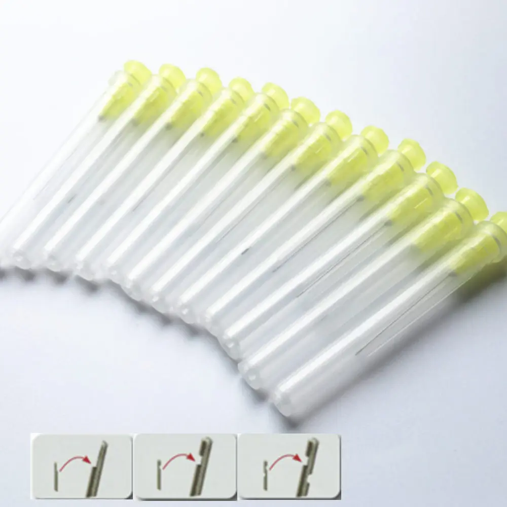 100 шт./пакет Dental Endo ирригационная игла наконечник 30GA закрытый и наполовину