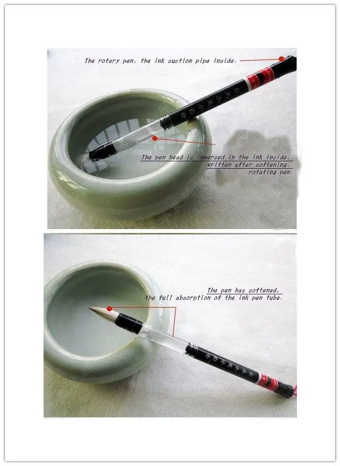 6 шт./компл. цвет воды фломастеры и принадлежности для письма|calligraphy brush pen|brush