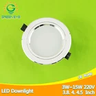 Ультра яркий матовый металлический светодиодный светильник 5 Вт 7 Вт 9 Вт 12 Вт 15 Вт Точечный светильник 110  220 В потолочный светильник для внутреннего освещения Домашний Светильник