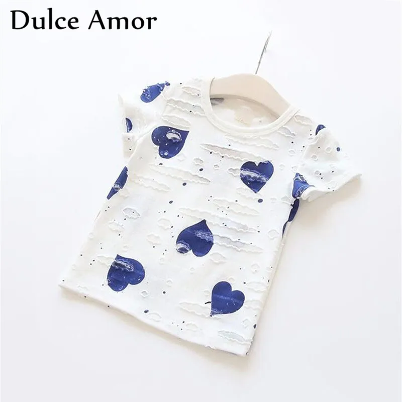 Повседневная летняя детская одежда Dulce Amor 2 шт./компл. комплекты одежды для