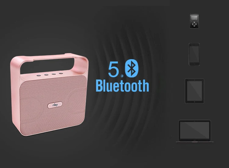 NBY Bluetooth беспроводной динамик Портативный громкий динамик s fm-радио для телефона компьютера музыка стерео объемный 10 Вт открытый динамик s Box