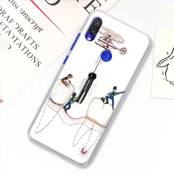 08 Стоматологический зуб чехол для телефона Xiao mi Red mi 7 5 6 Pro Note 7 Pro 5 5A 6 mi A1 A2 8 Lite 9 чехол Coque - Цвет: 08