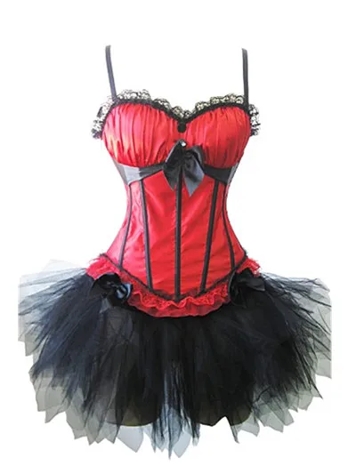 Новое поступление сексуальный женский элегантный красный атласный корсет с