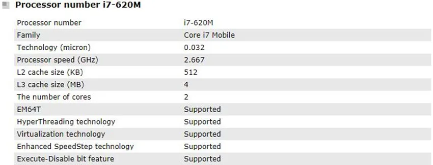 Процессор Intel Core i7 620M 2,66 GHz 4M Socket G1 для ноутбука cpu i7-620M