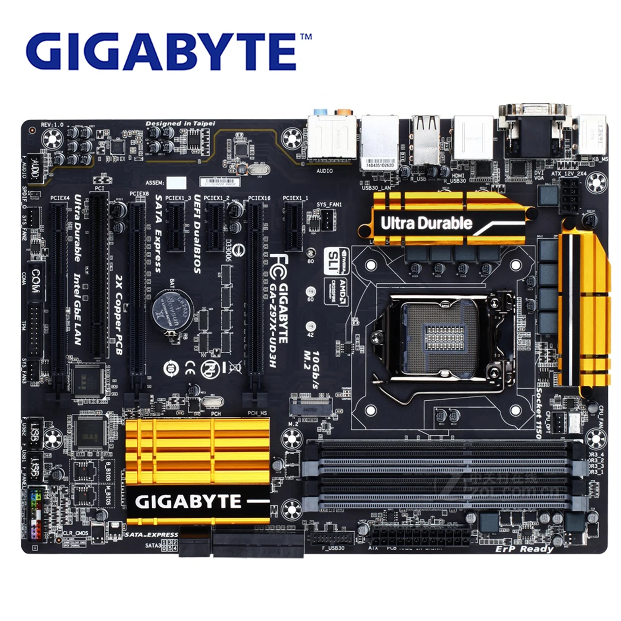 LGA 1150 для Intel Z97 DDR3 Gigabyte GA-Z97X-UD3H материнская плата USB3.0 32G Z97X-UD3H настольная системная плата