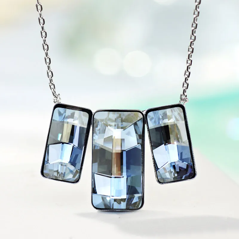 Ожерелье с австрийским кристаллом Neoglory Очаровательное ожерелье сияющим