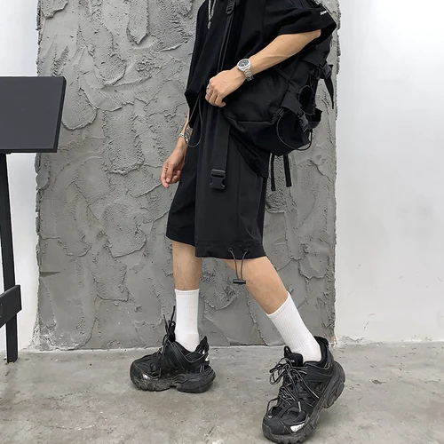 Новинка лета 2019 корейские повседневные шорты с широкими штанинами на завязках