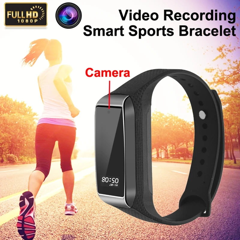Фитнес трек мини камера браслет функция Спорт на открытом воздухе с помощью
