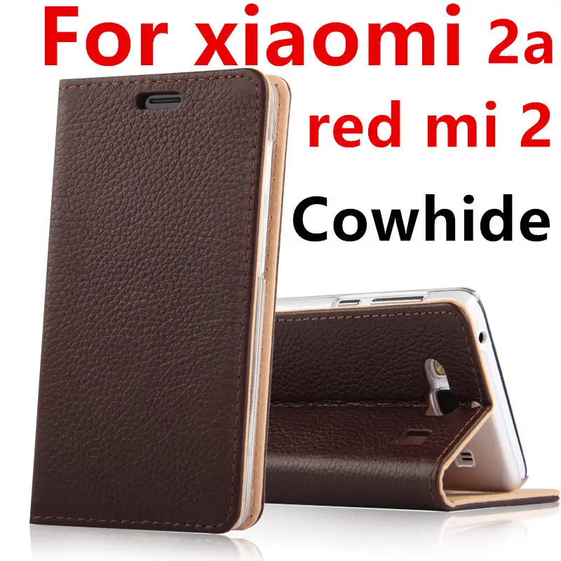 Чехол из коровьей кожи для xiaomi red mi 2 защитный чехол ТПУ телефона XIAOMI Red mi2 2a защита 4