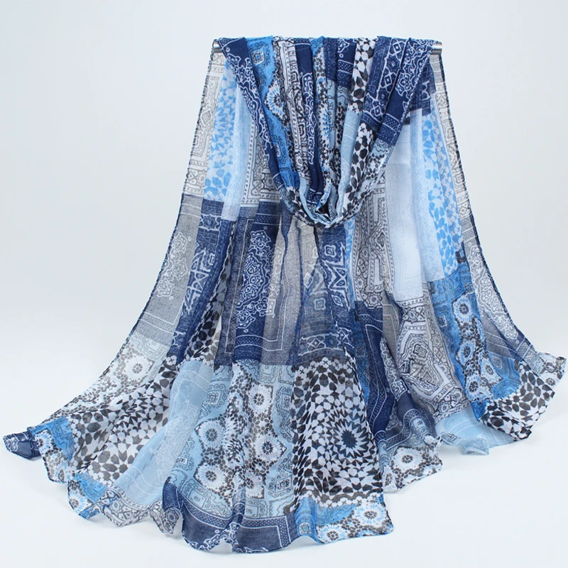 New Fashion Trendy Bohemian Women's Long Print Scarf Wrap Ladies Shawl Girl Large Pretty Tole 6 Styles шарф зимний |