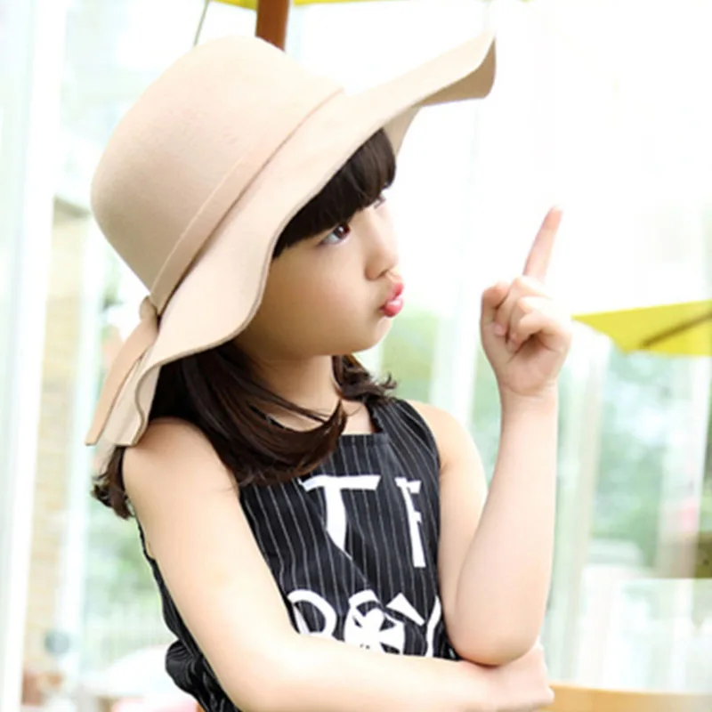 Пляжная кепка в английском стиле с большим капюшоном для маленьких девочек