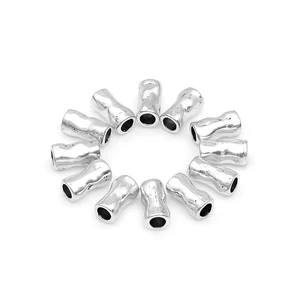 Круглые бусины-разделители из цинкового сплава с серебряным покрытием под старину, 20 шт.лот, соединитель сделай сам для изготовления ювелирных изделий, браслетов, ожерелий