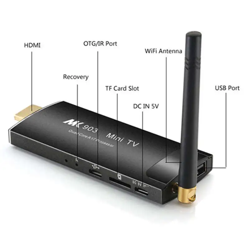 Fire Tv Stick Mk903C Android Tv Box потоковый медиаплеер Wifi Smart Tv Sky Box