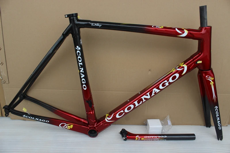 Красный colnago C60 карбоновая рама для шоссейного велосипеда из углеродного волокна, карбоновая рама для велосипеда, размер XS s m l xl
