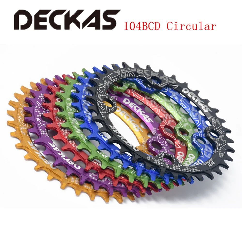 Deckas 32/34/36/38 T подходит 9/10/11 S горный передняя Звездочка для велосипеда Алюминий Bcd104