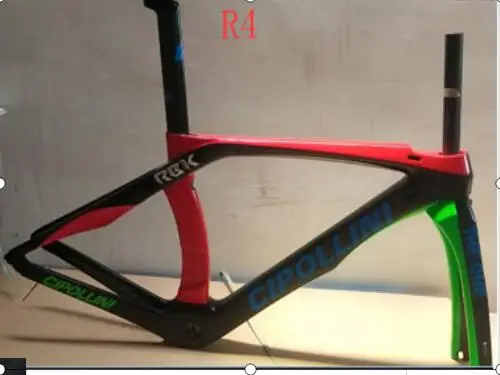 R4 Cipollini RB1K T1100 карбоновая дорожная рама THE ONE RB1000 карбоновая велосипедная Рама с вилкой+ подседельный штырь Размер XXS XS S M L XL dpd xdb - Цвет: R4