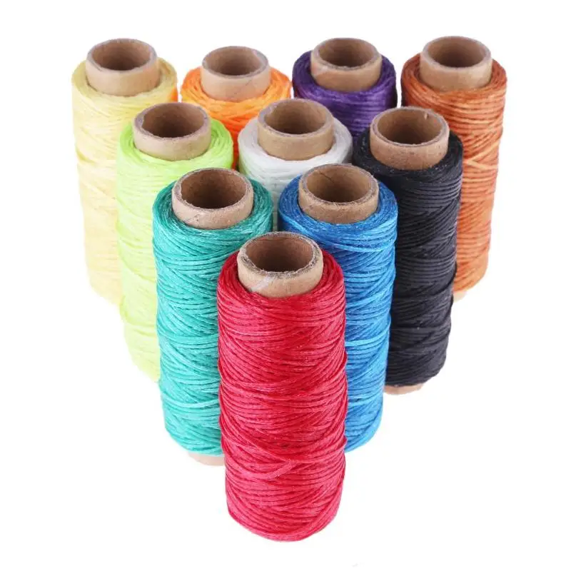 10 шт. Швейные восковые нити 50 м 150D DIY Кожа ремесло строчка шнур нить для ремесла ремонт обуви швейные инструменты